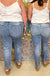 Judy Blue Xavier High Rise Back Dart Slim Jeans - Medium Wash
