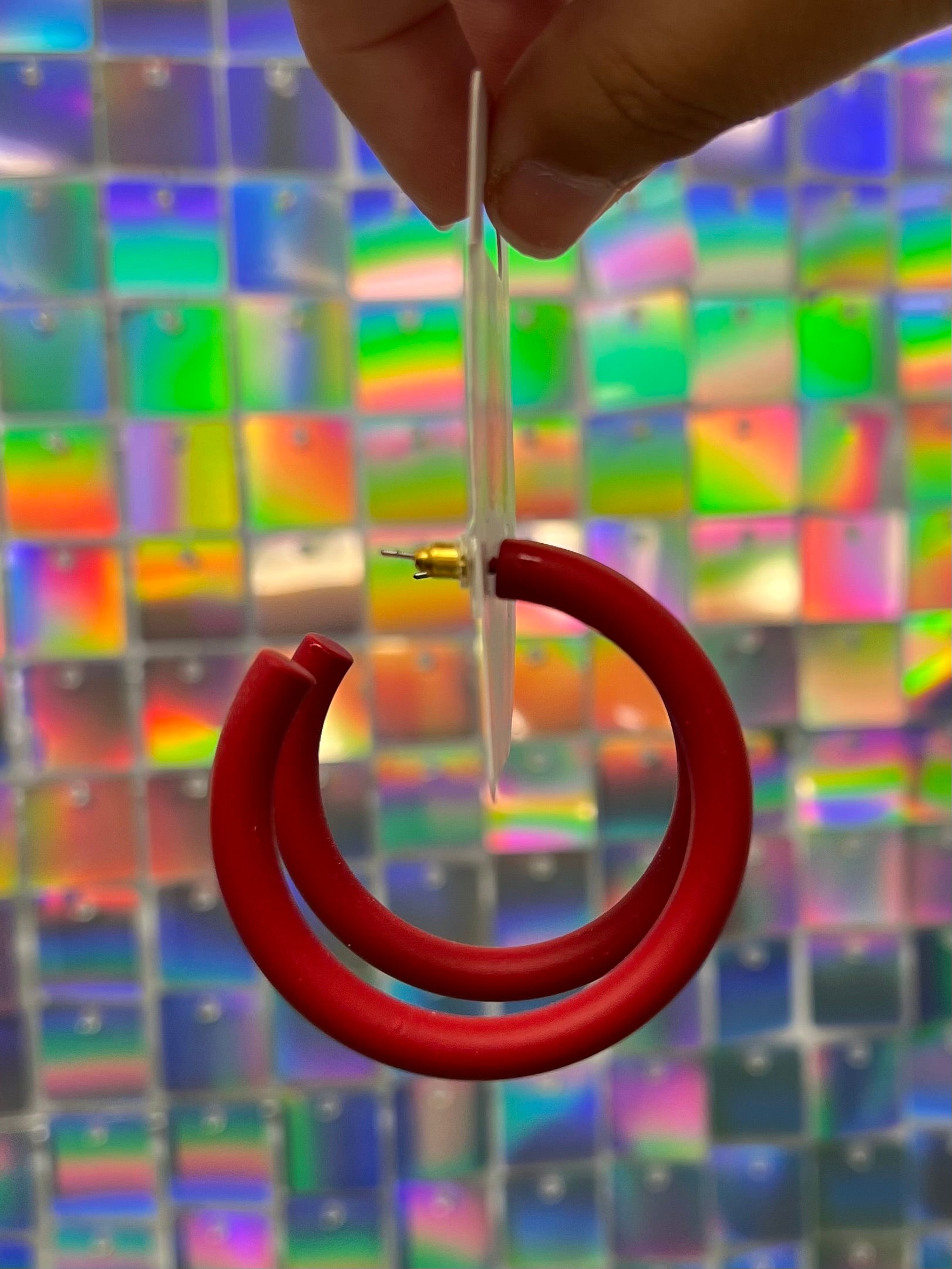 Color Coated Hoops - Red