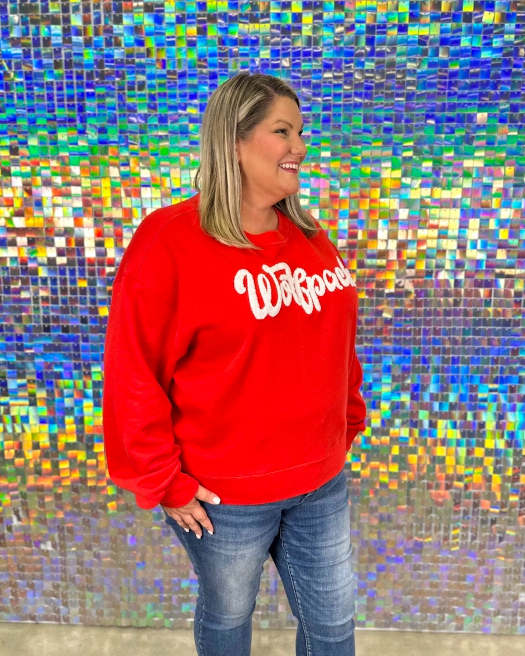 NC State Varsity Sweatshirt - Red