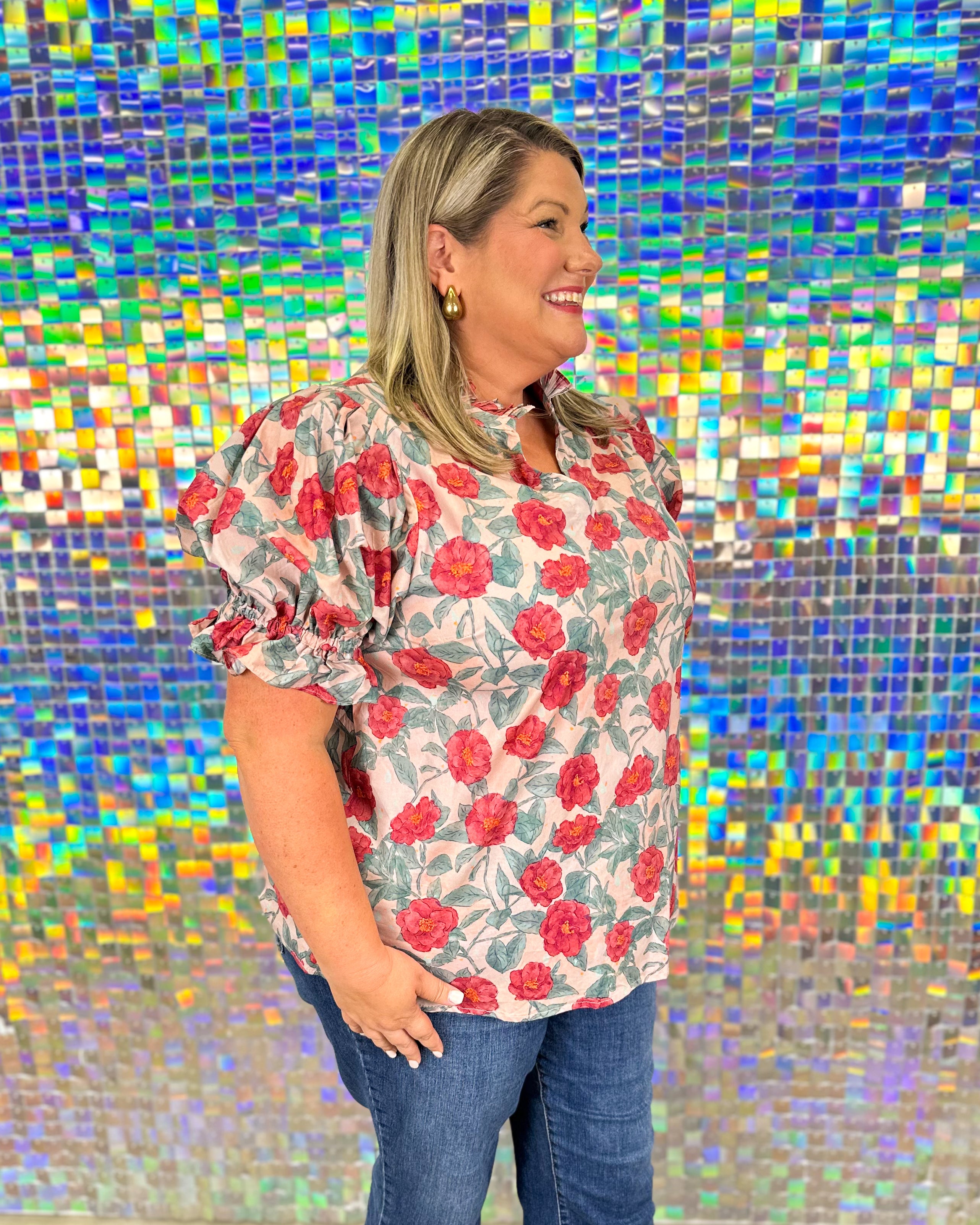 Elisabeth Top - Vintage Rose