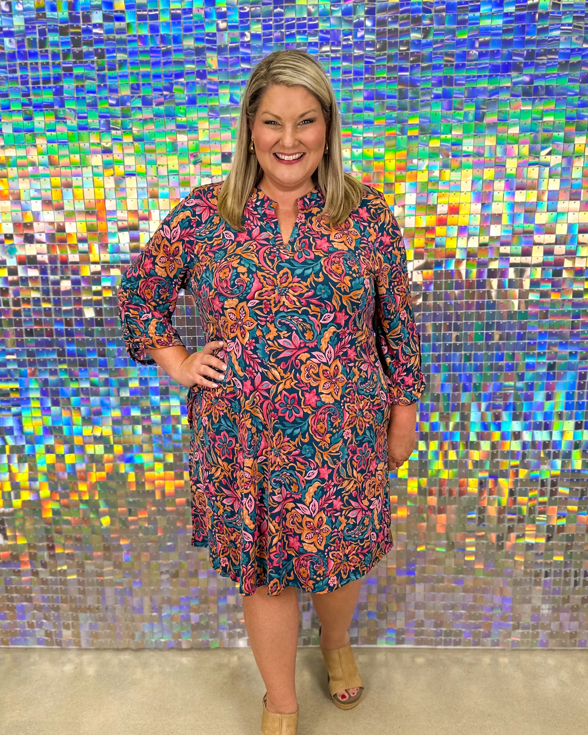 Scarlett Dress - Dark Teal