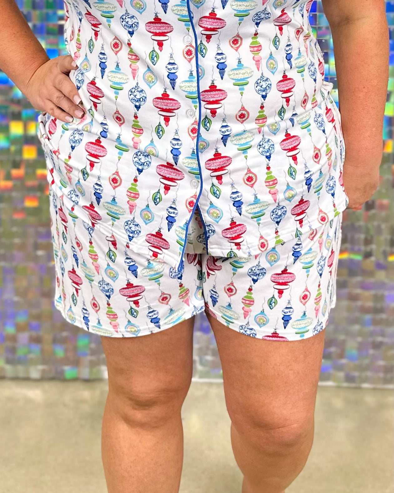 Whimsical Wonders Sleep Shorts - White/Multi