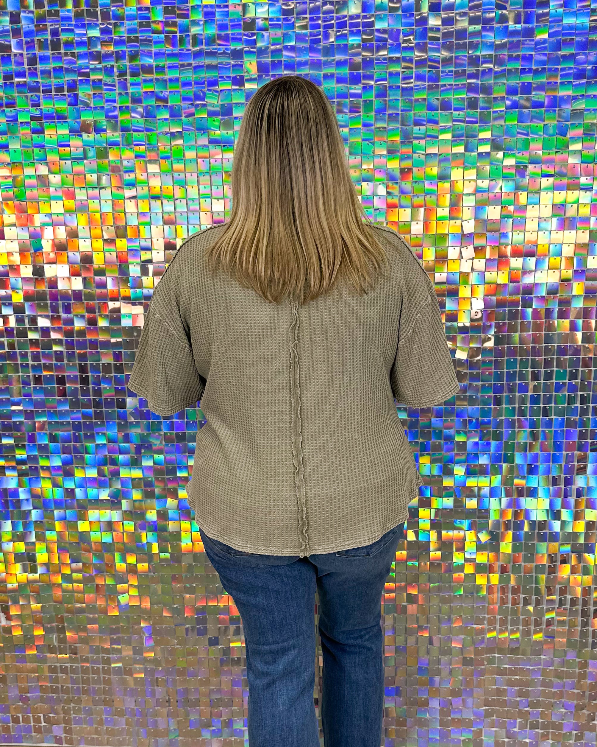 Natalie Top - Faded Olive