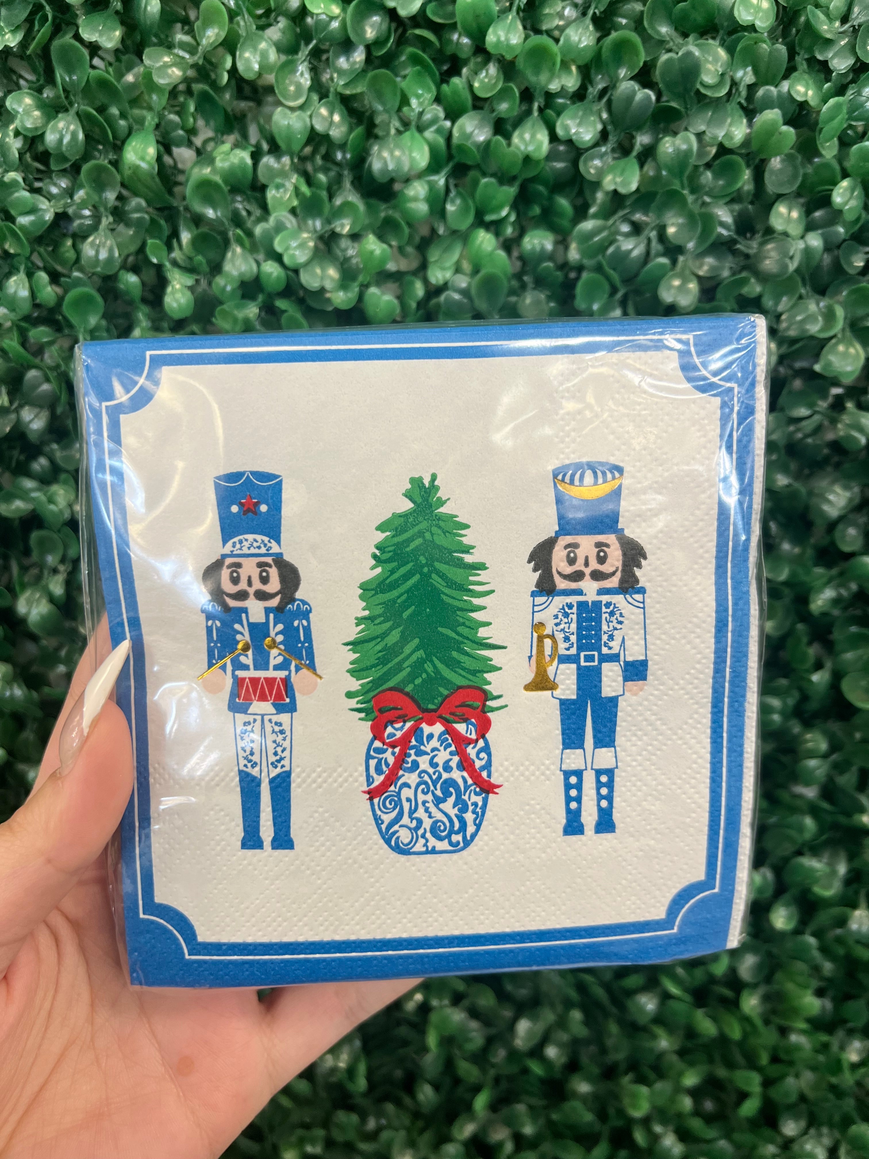 Mary Square Cocktail Napkins - Merry Marchers