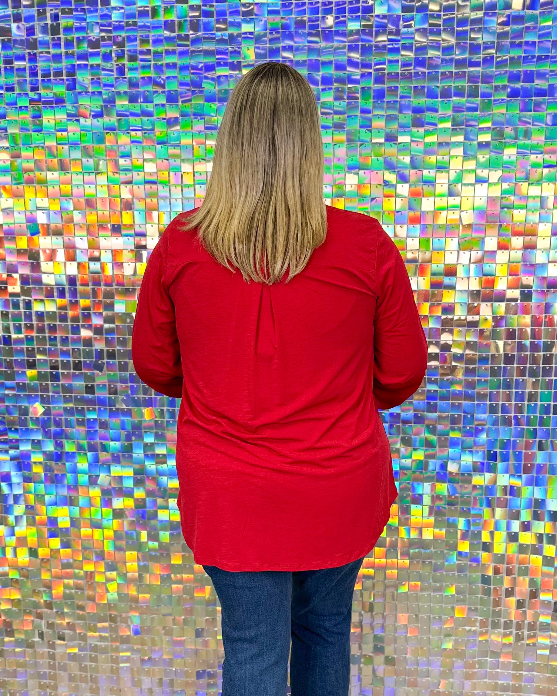 Lizzy Top - Jewel Red