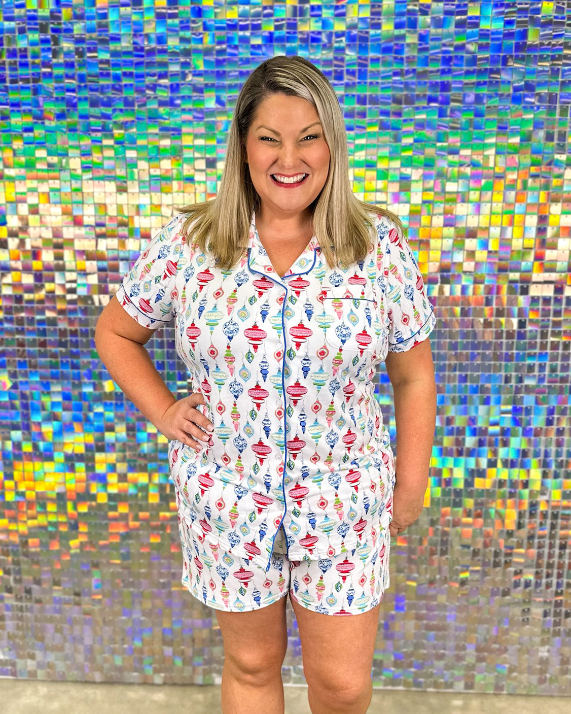 Whimsical Wonders Sleep Shorts - White/Multi