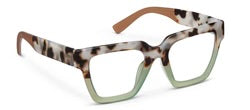Peepers Readers - Take a Bow - Chai Tortoise/Green