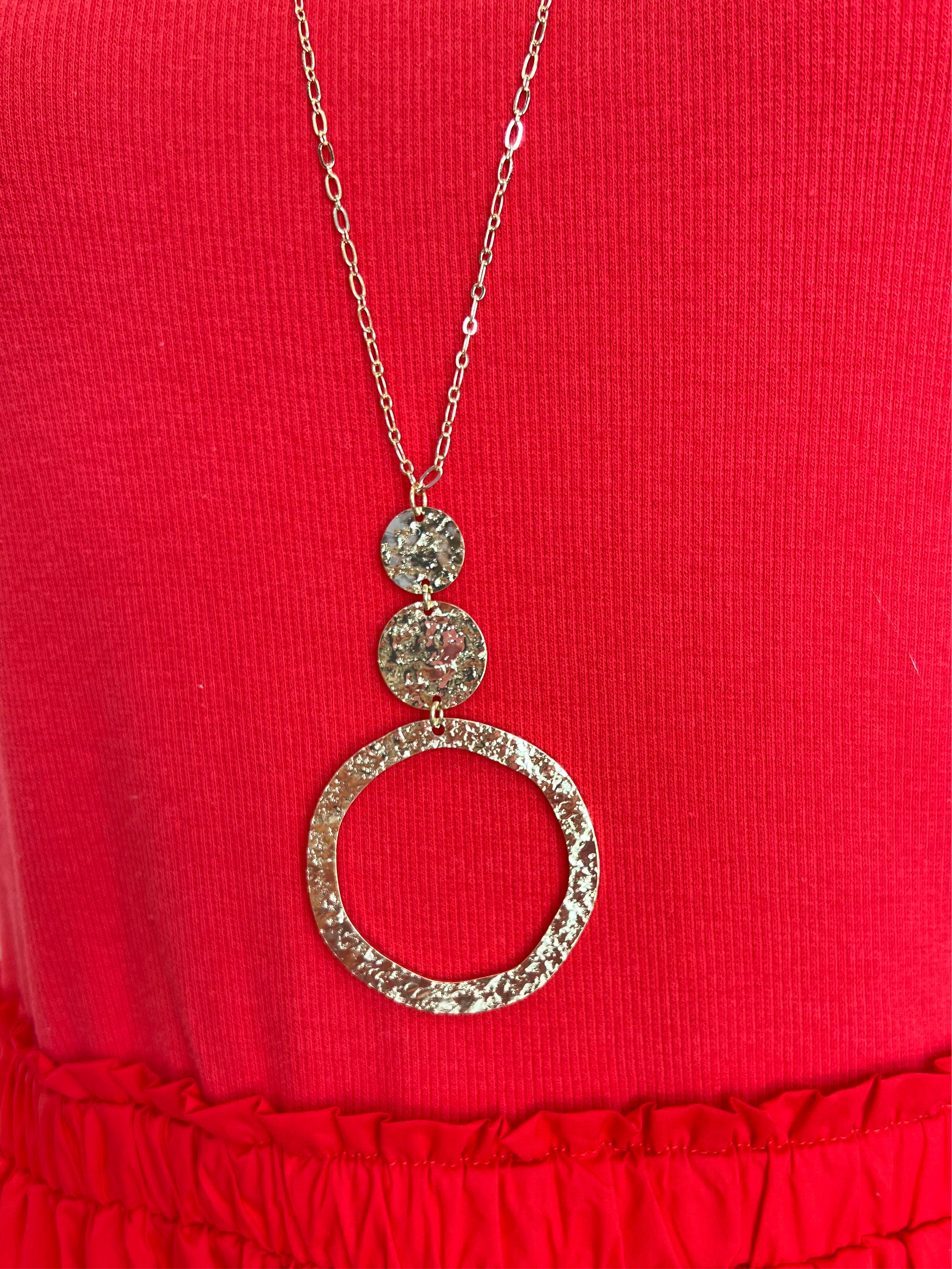 Small Chainlink Necklace & Earring Set - Gold