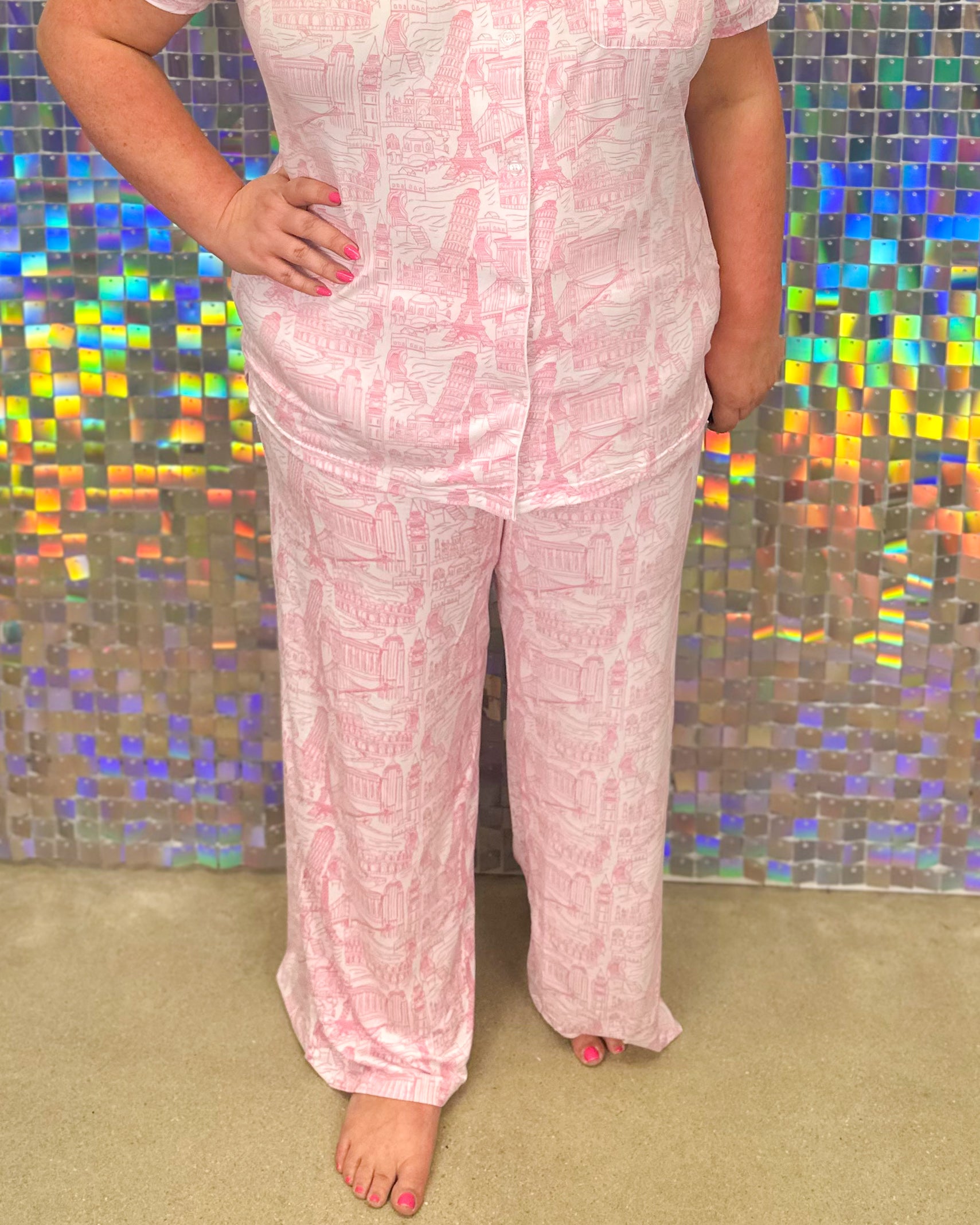 World of Wonder Sleep Pants - White/Pink