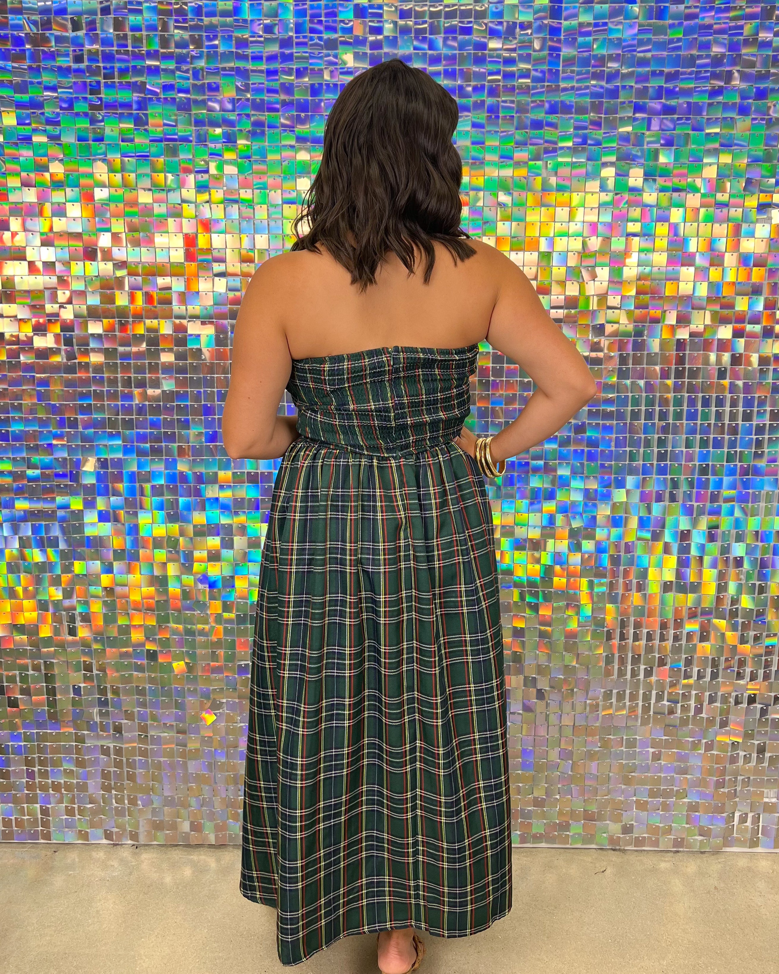 Tartan Dress - Green