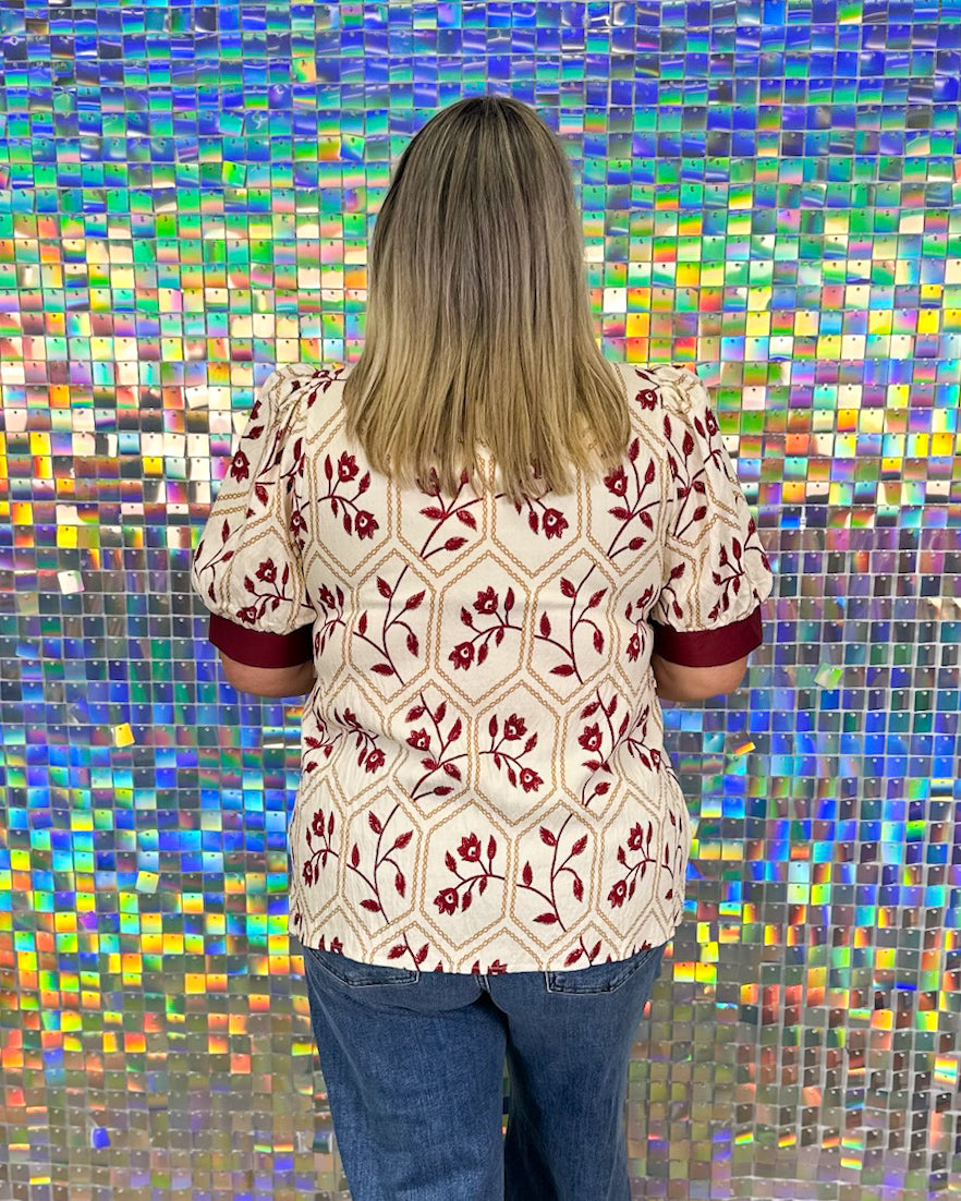 Celeste Top - Garnet