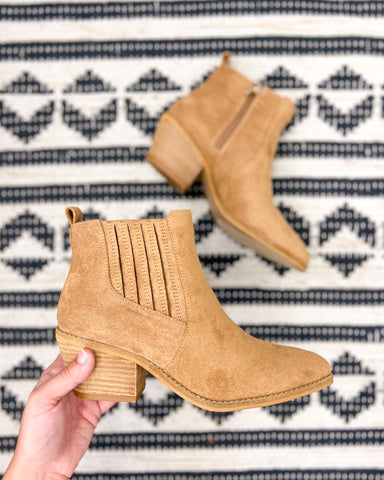 Corky's Potion Bootie - Tobacco Suede