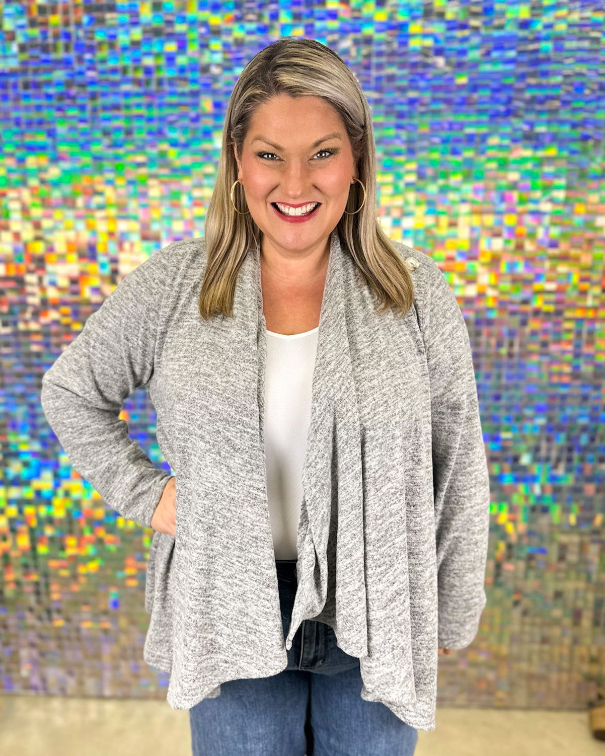 Journey Cardigan - Charcoal Black