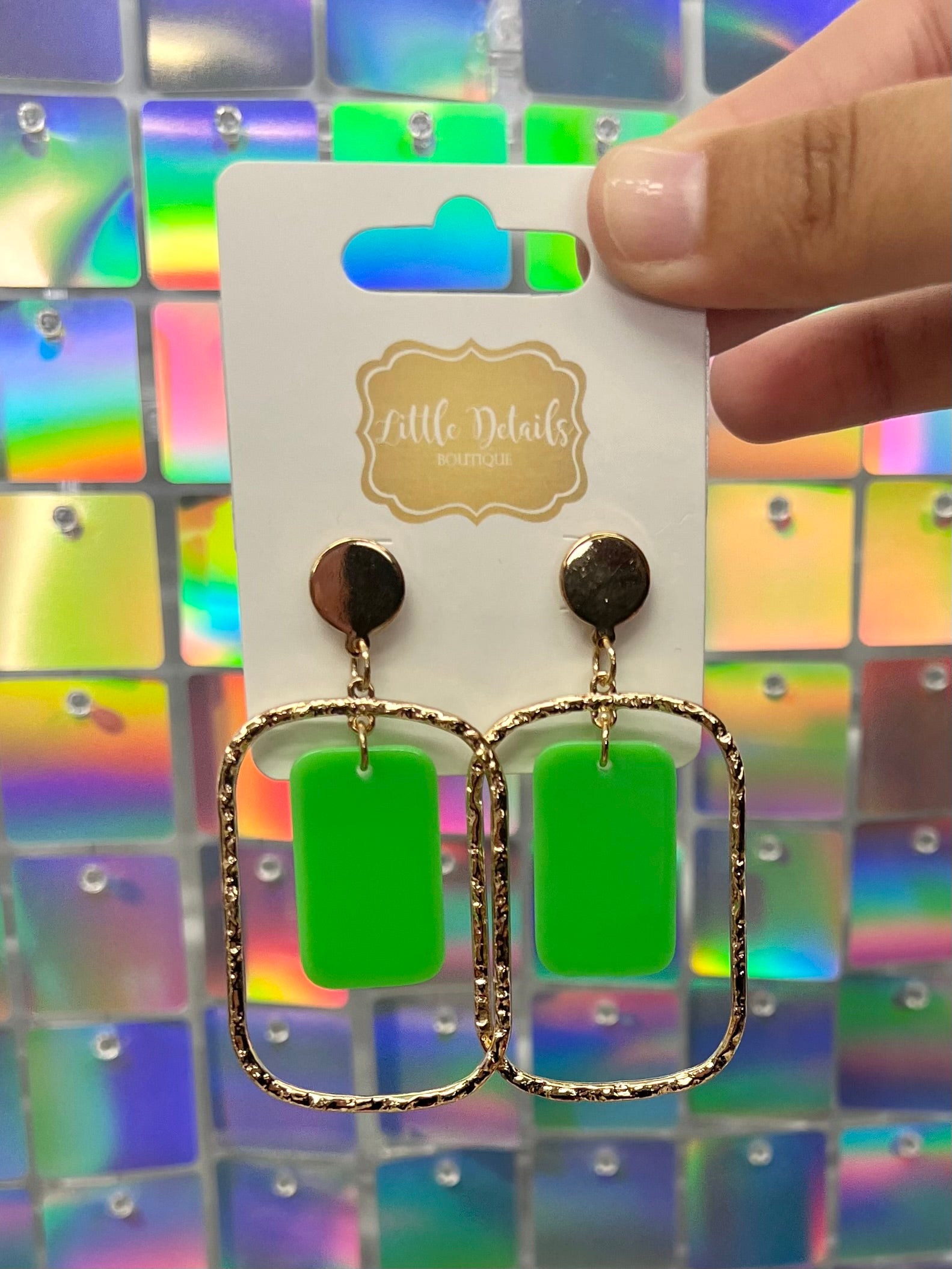 FINAL SALE Ivy Earrings - Green