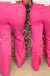 Judy Blue Flora High Waist Garment Dyed 90's Straight - Hot Pink