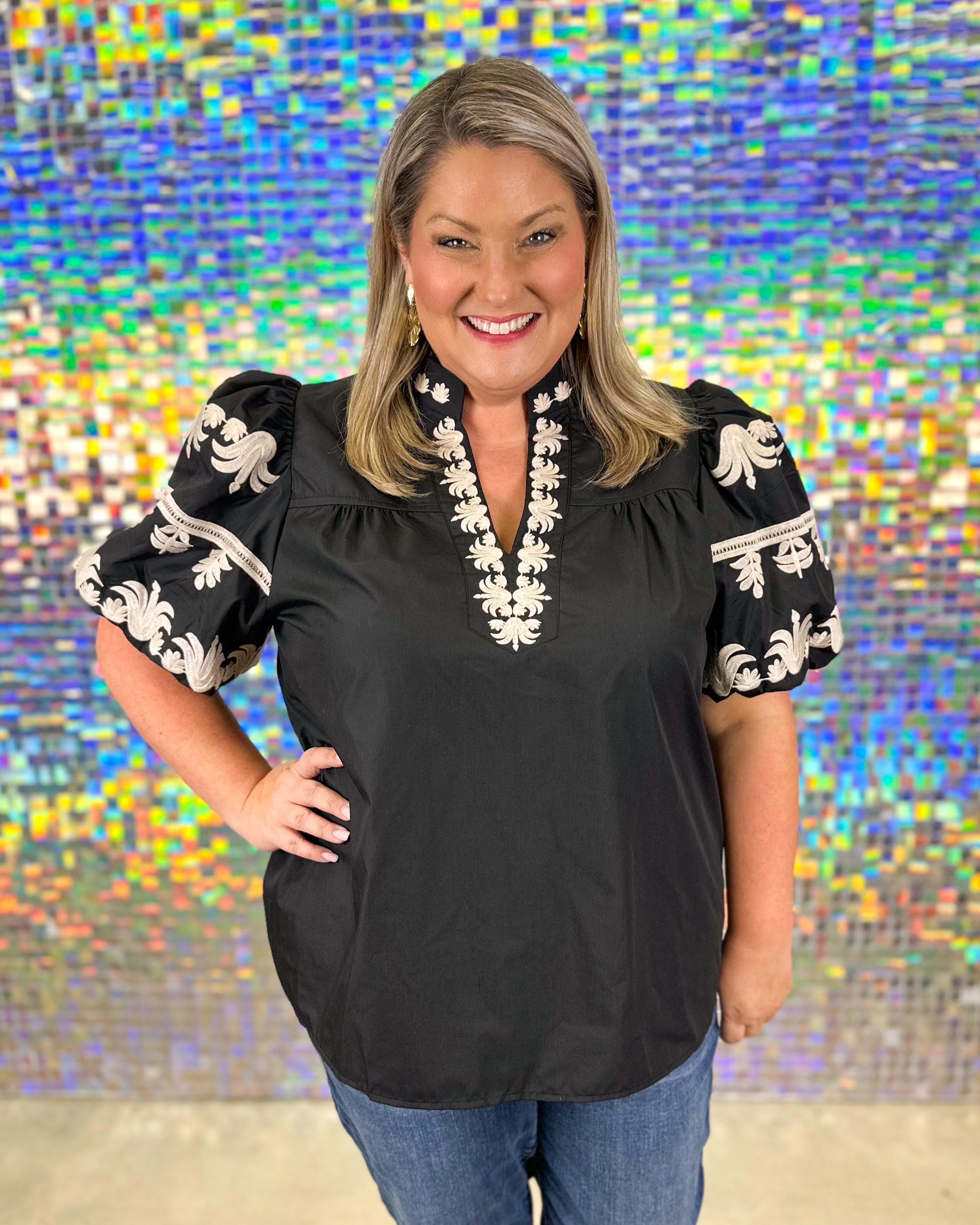 FINAL SALE-Lynn Top - Black