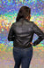 Skies Are Blue Janice Faux Leather Jacket - Black, textured, notched lapel, open from, long sleeve, pockets, curvy