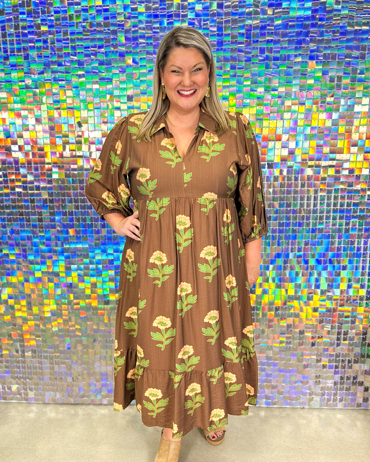 Camille Dress - Brown