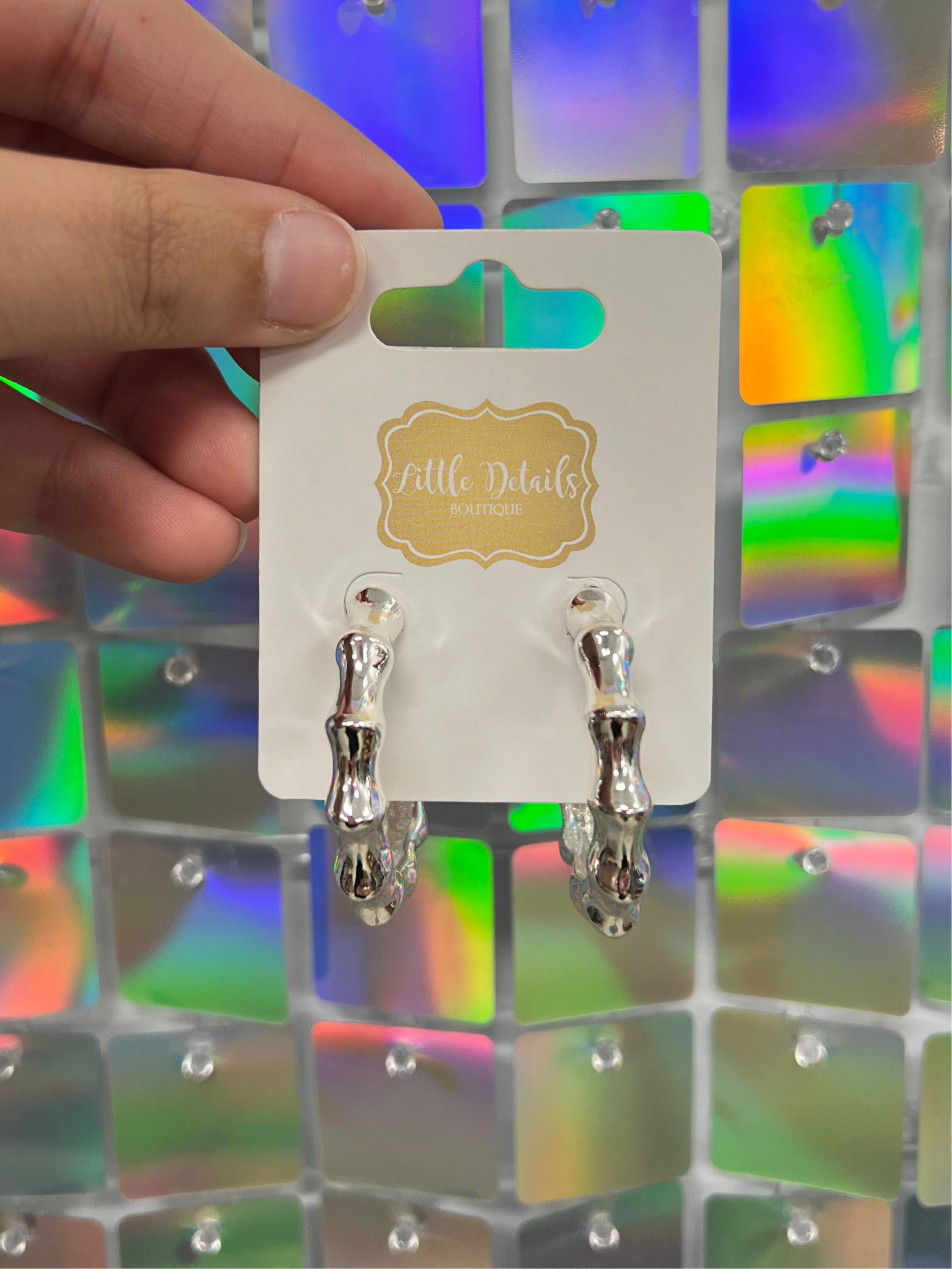 Thick Hoops - Silver