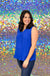 Andree By Unit Superstar Top - Royal Blue, v-neck, sleeveless, airflow, plus size