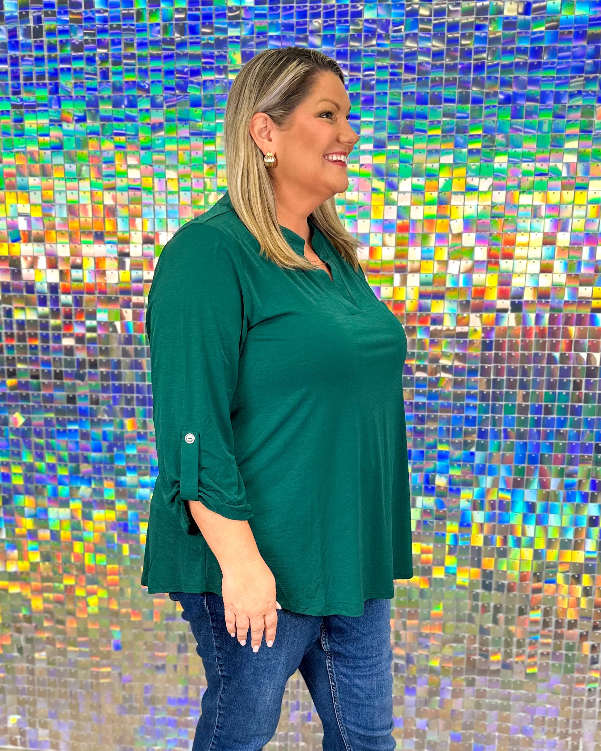 Lizzy Top - Jewel Green