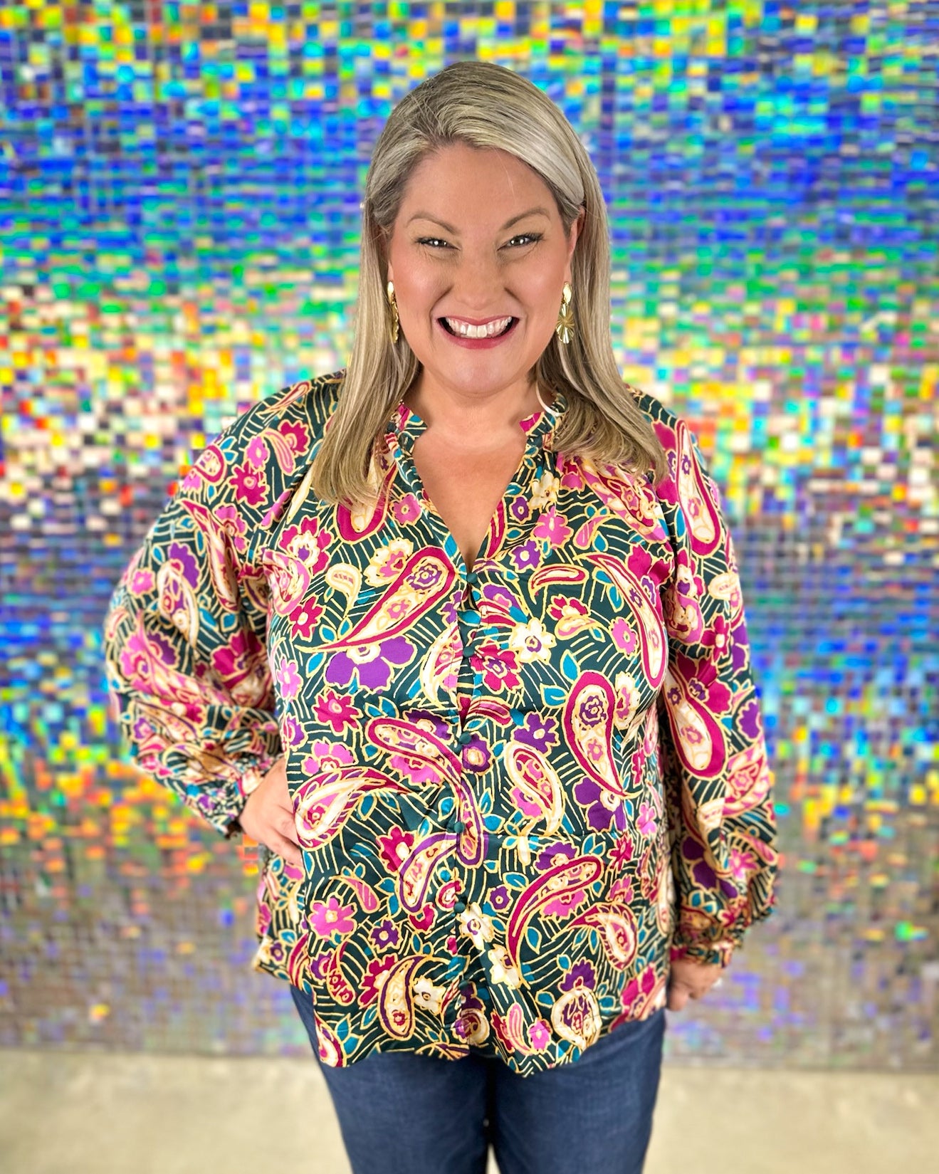 Constance Top - Teal