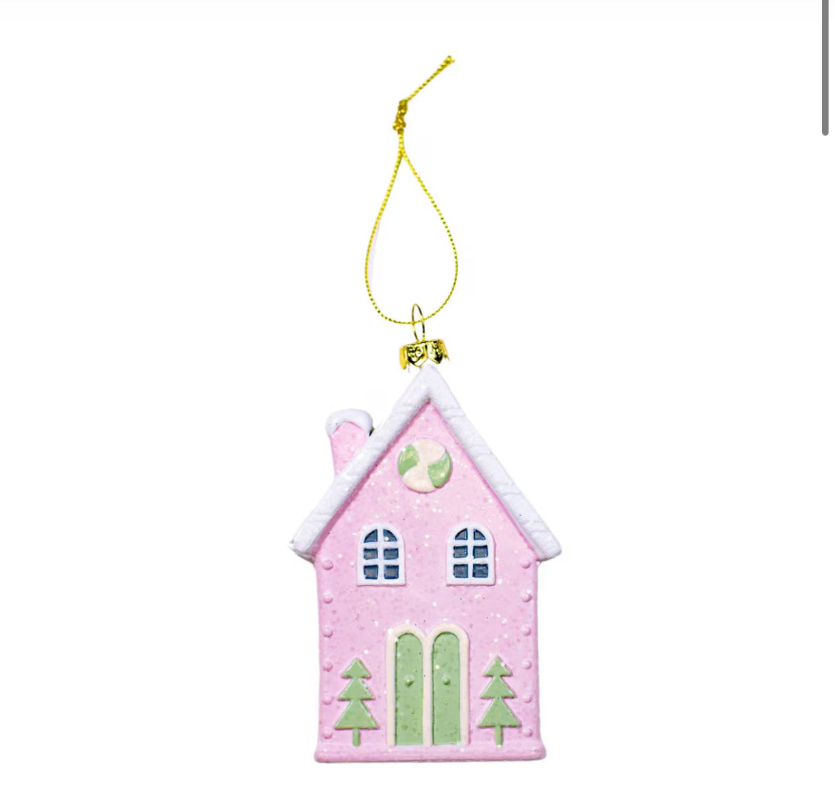 Winter Wonderland Ornament - Pink/Green/White
