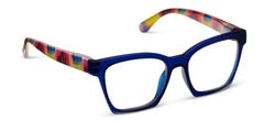 Peepers Readers - Maisie - Blue/Ikat