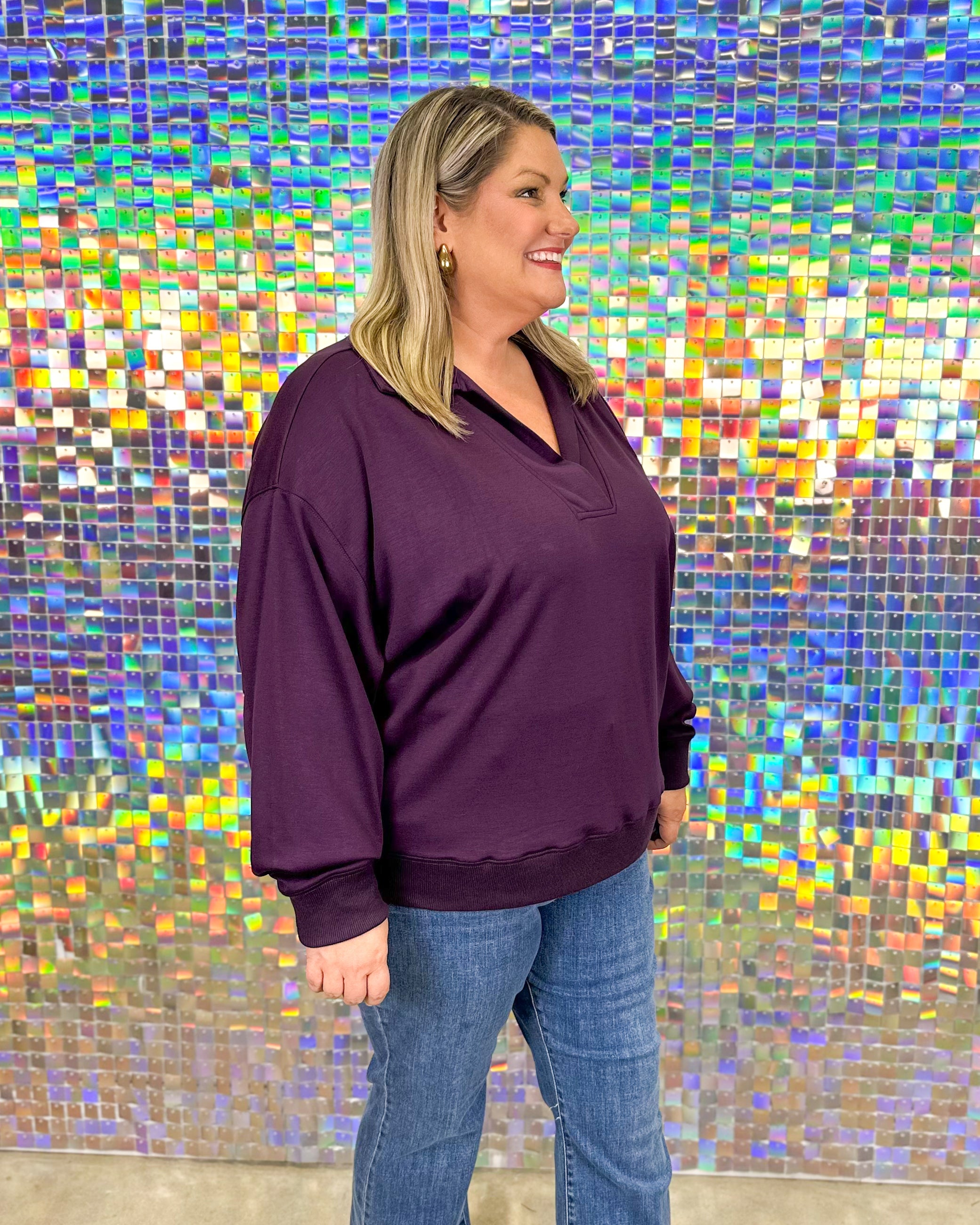 Brynn Sweatshirt - Plum