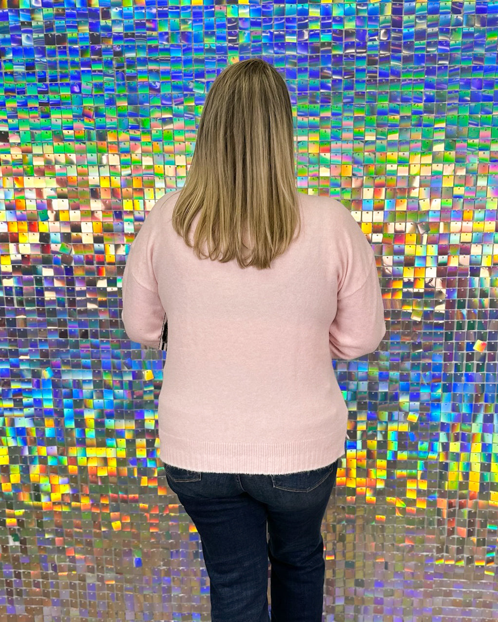 Wilder Bow Sweater - Blush