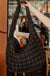 Katydid Quilted Hobo Tote Bag - Black