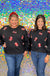 Mary Square Millie Football Sweatshirt - Red & Black, plus size, game day