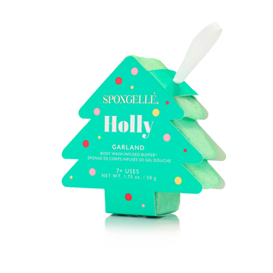 Spongelle Garland Holiday Tree Buffer - Holly