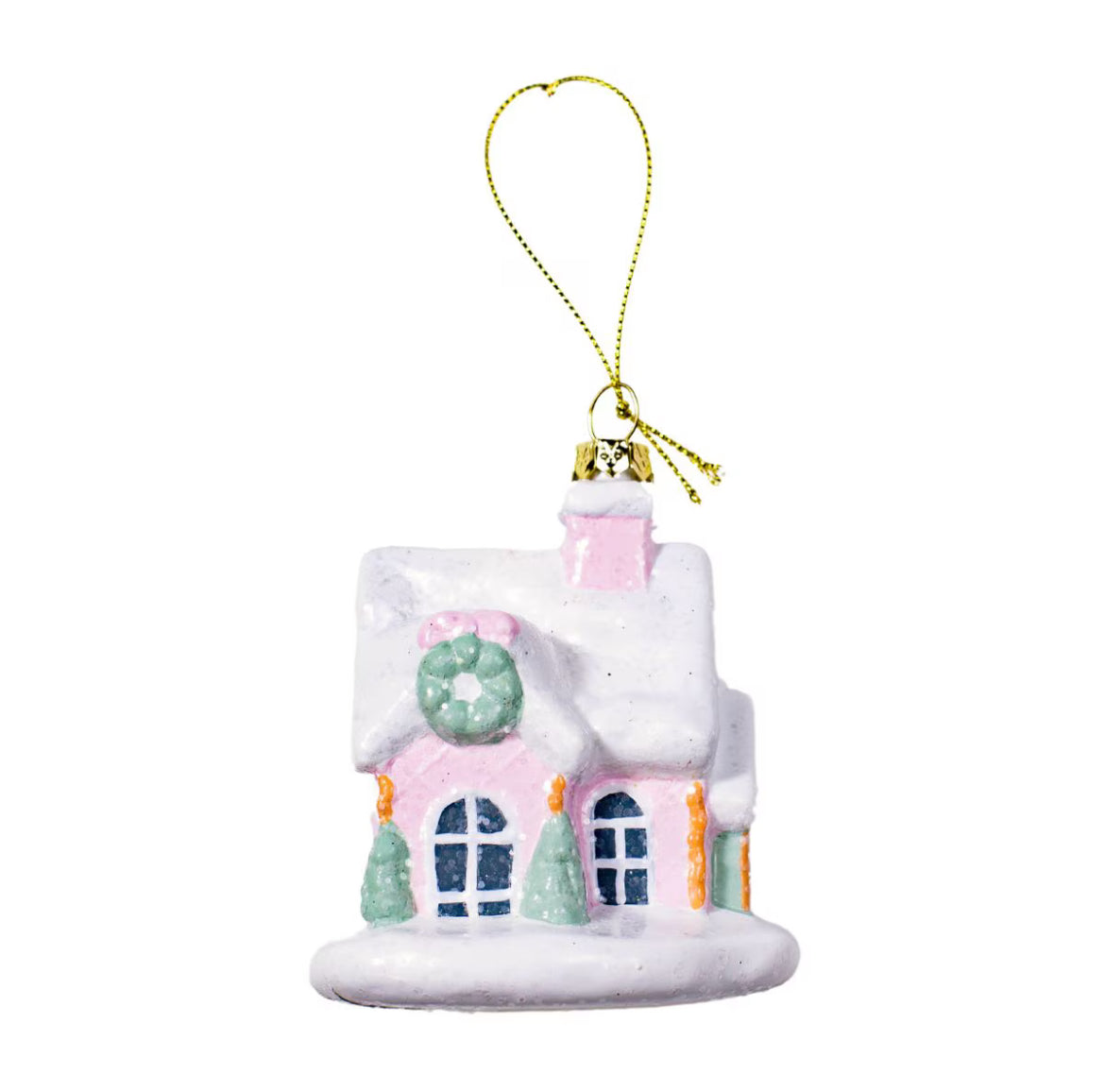 Winter Dreams Ornament - Pink/Green/White