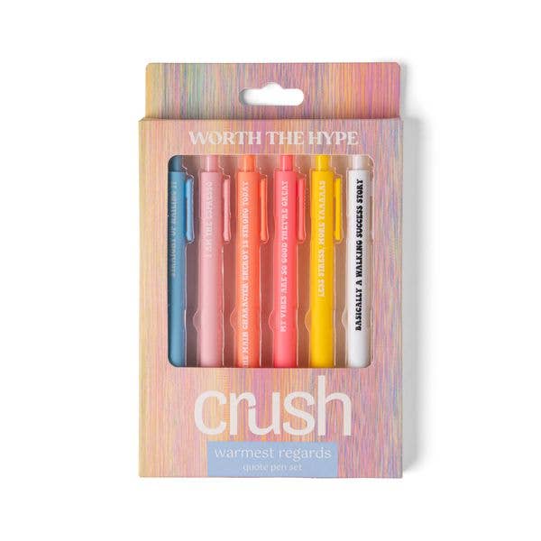 Crush Warmest Regards Quote Pen Set
