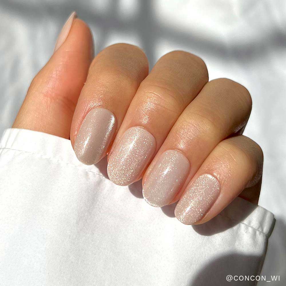 Glamnetic Pure Intentions Press-On Nails | Iridescent Hue | Natural Nail