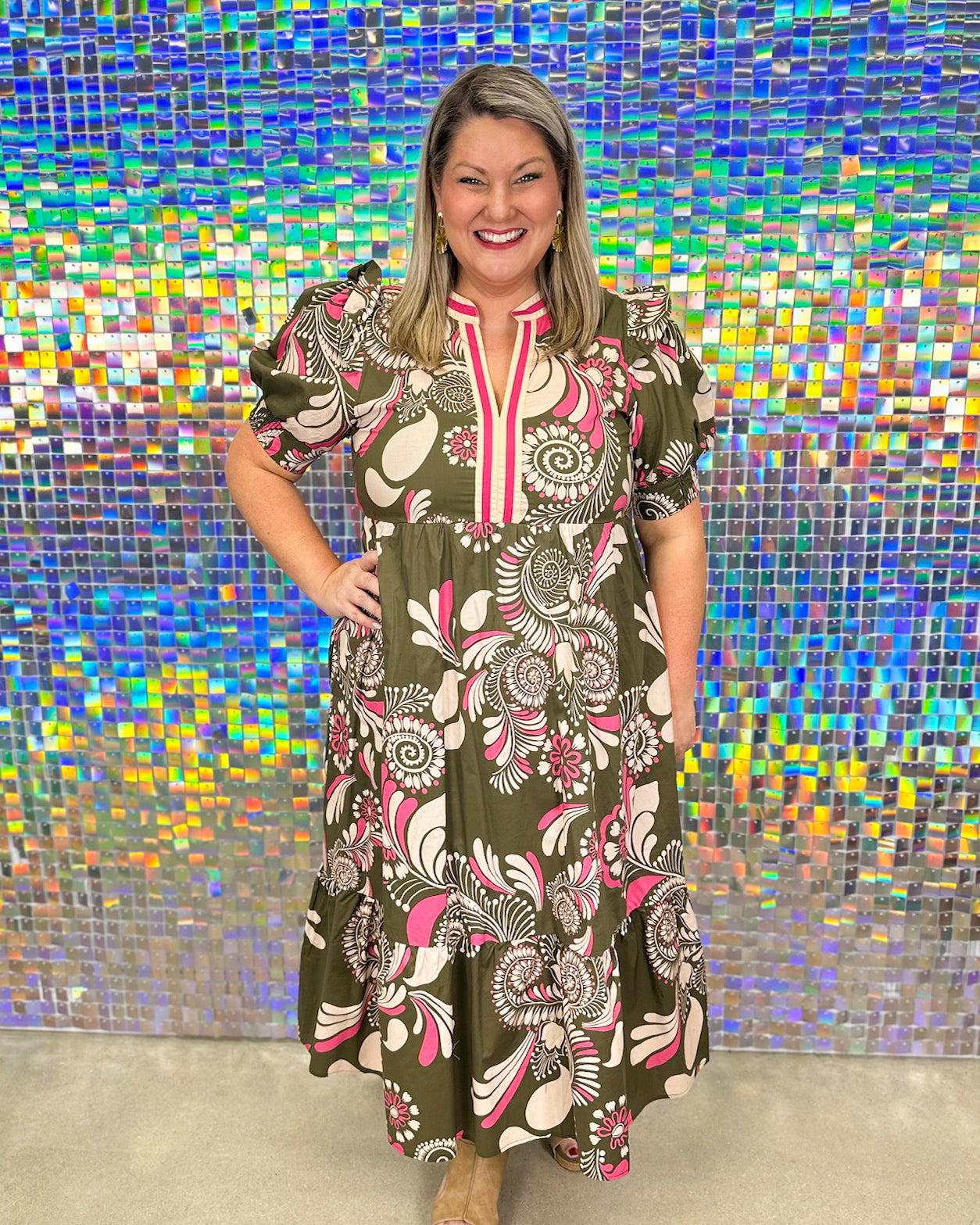 Agnes Maxi Dress - Olive