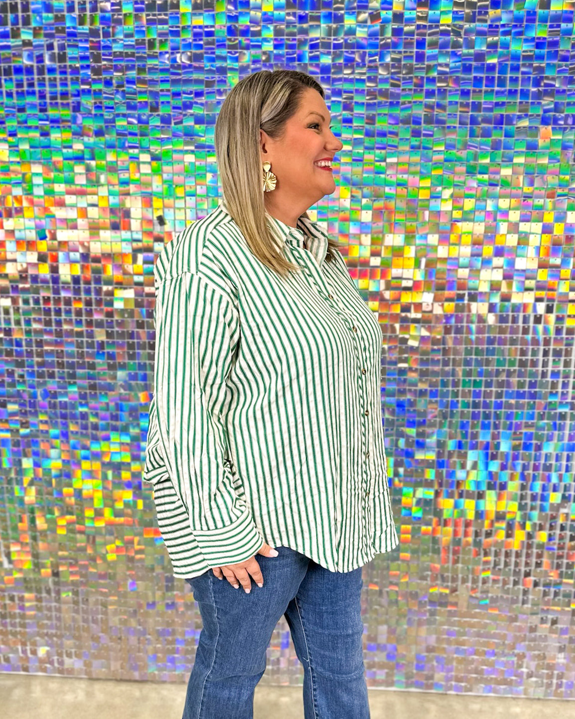 Boyfriend Top - Green