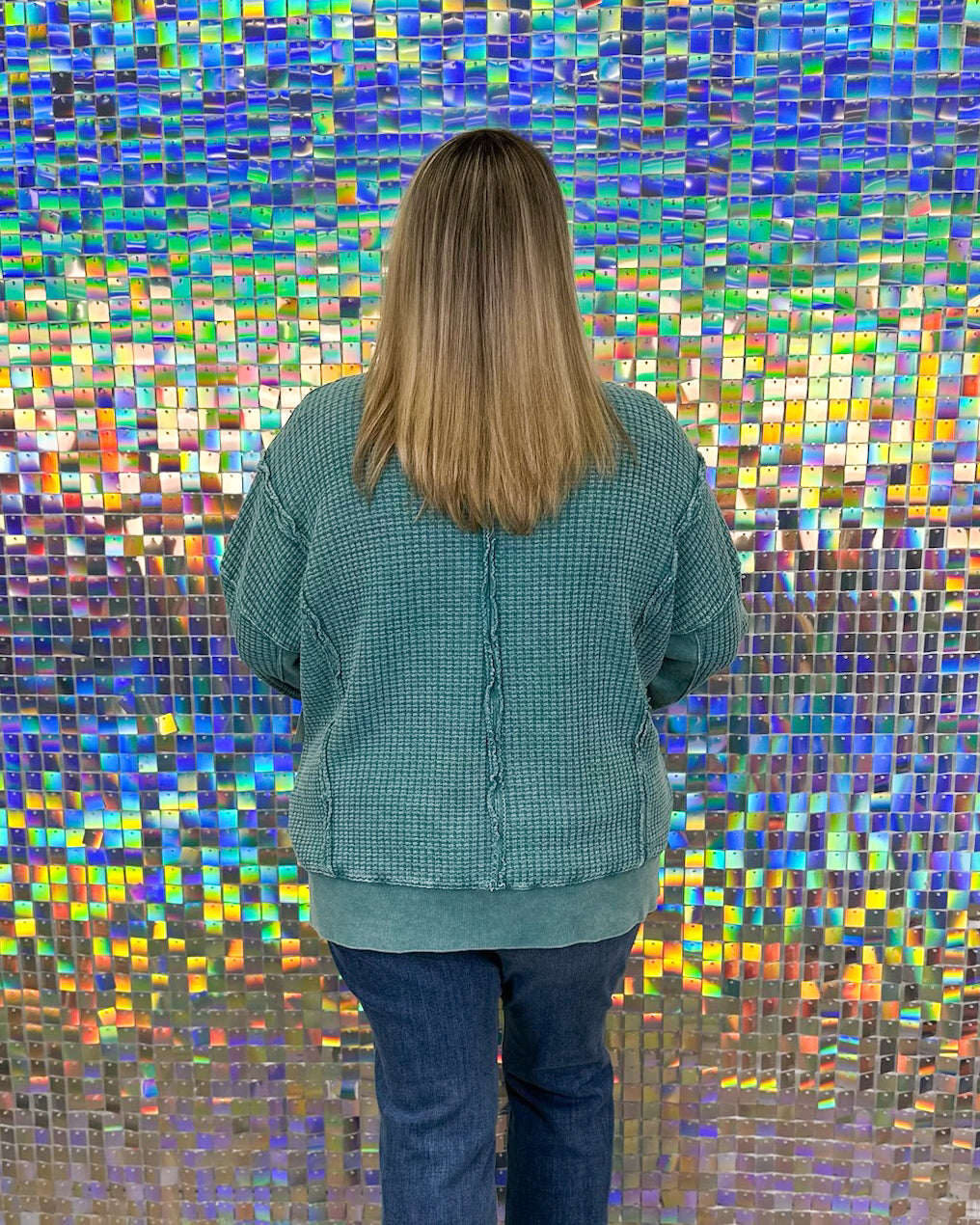 FINAL SALE Dylan Top - Faded Teal