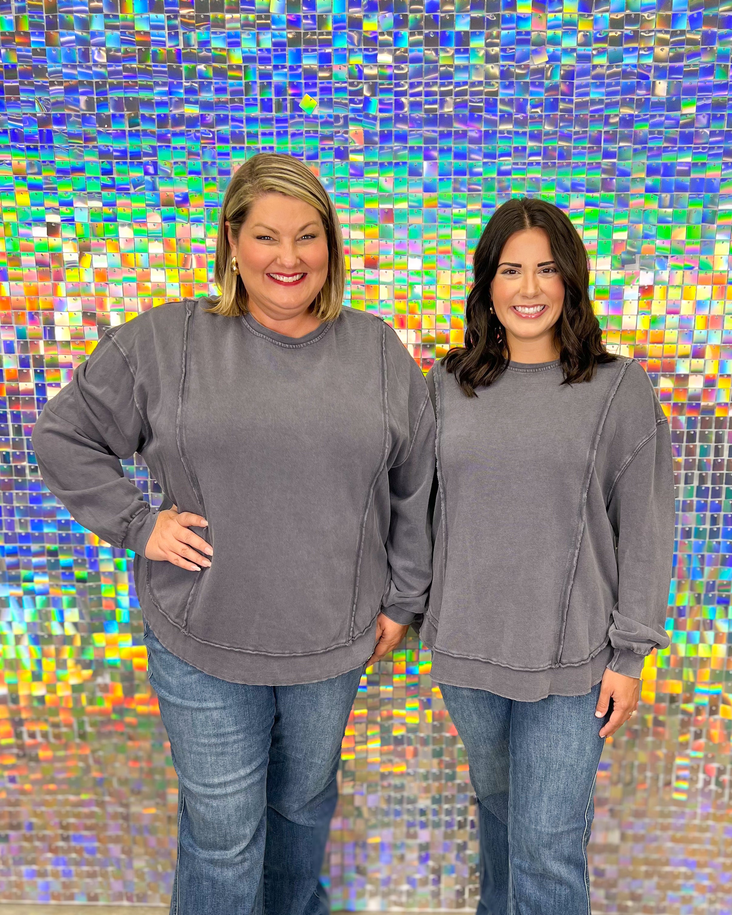 Z Supply Replay Sweatshirt - Black Sand