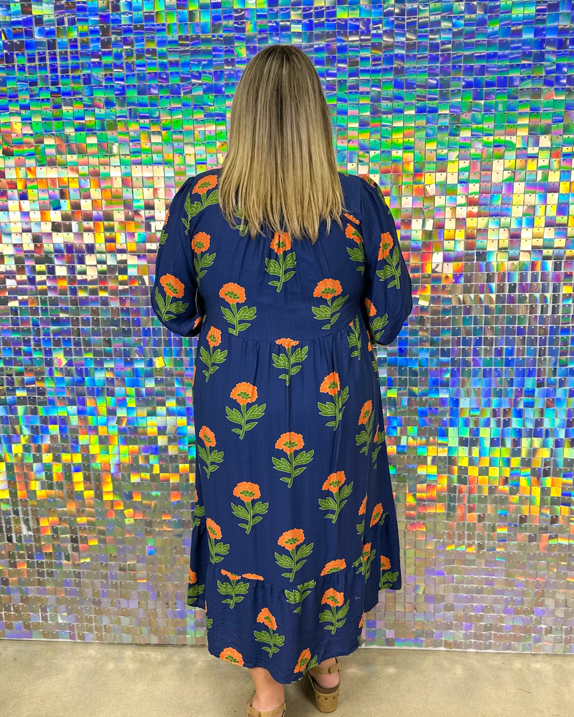 Camille Dress - Navy