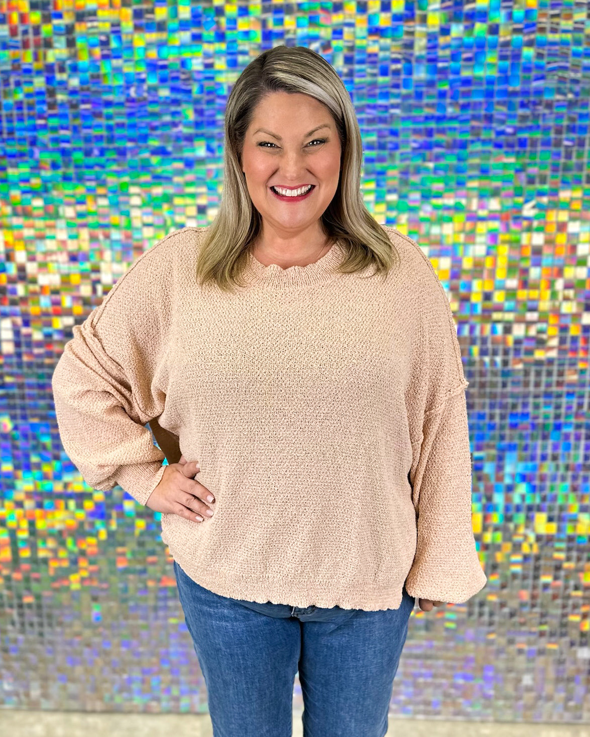 Tabitha Sweater - Apricot