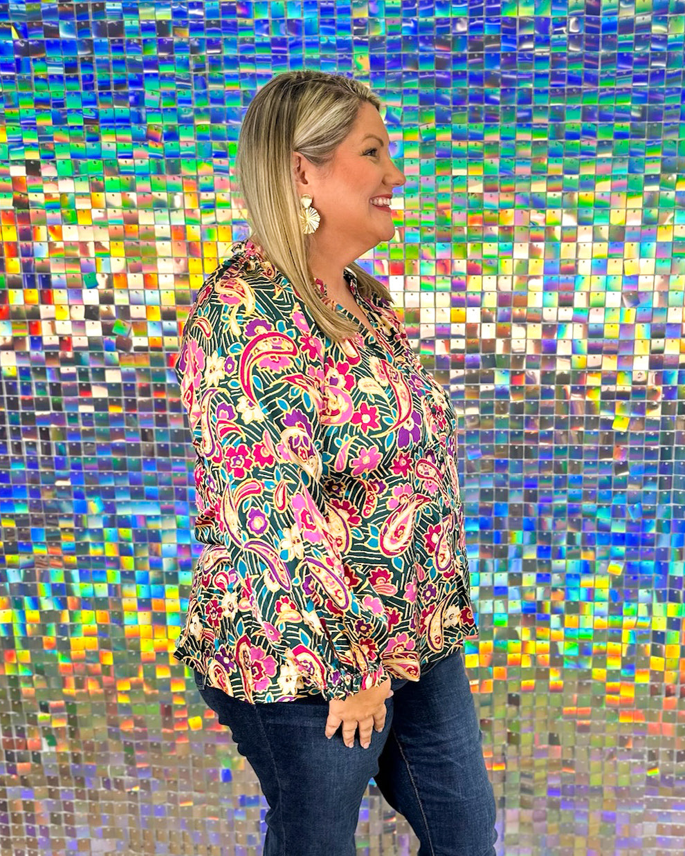 Constance Top - Teal