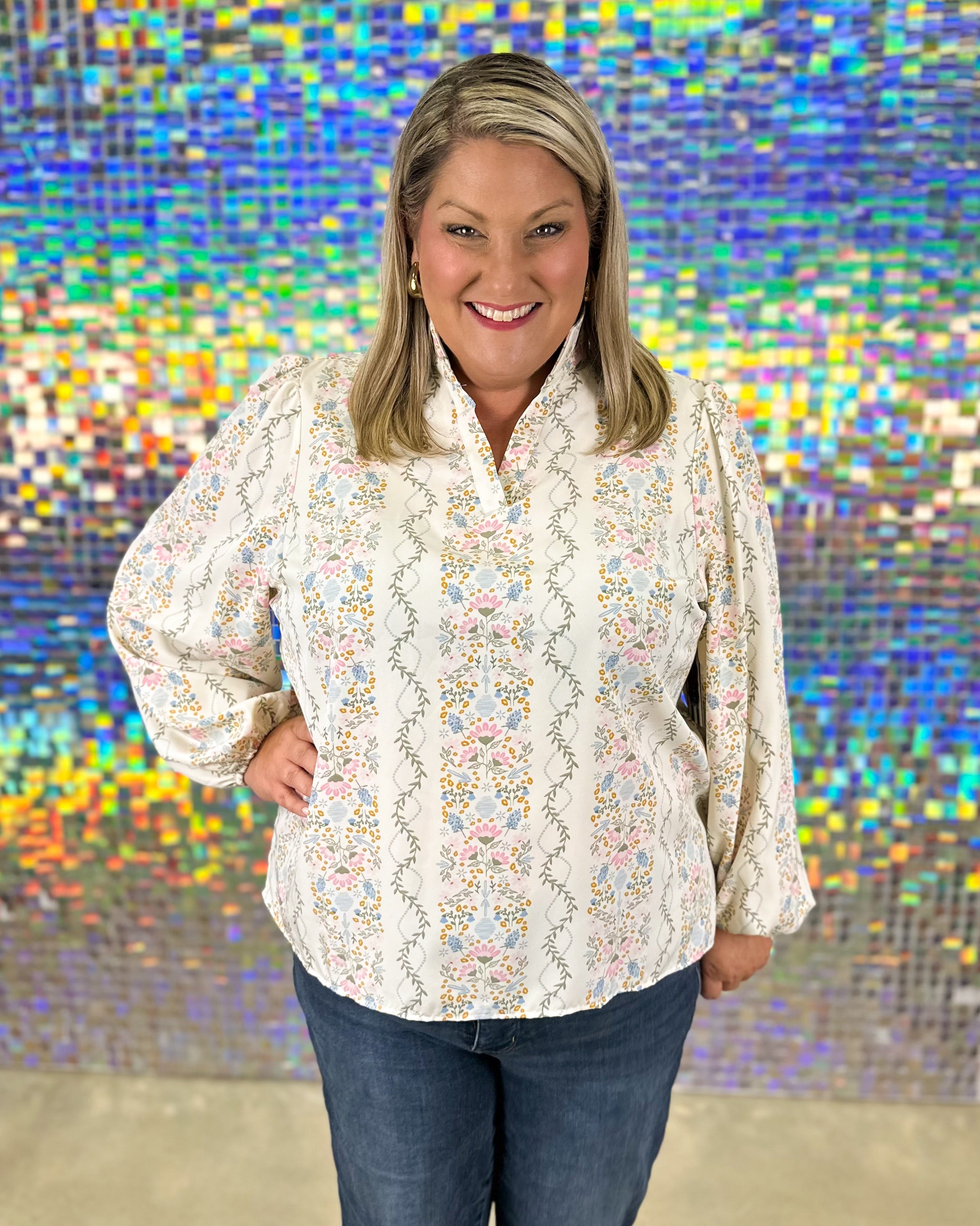 FINAL SALE - Kayla Ivy Lane Top - Ivory