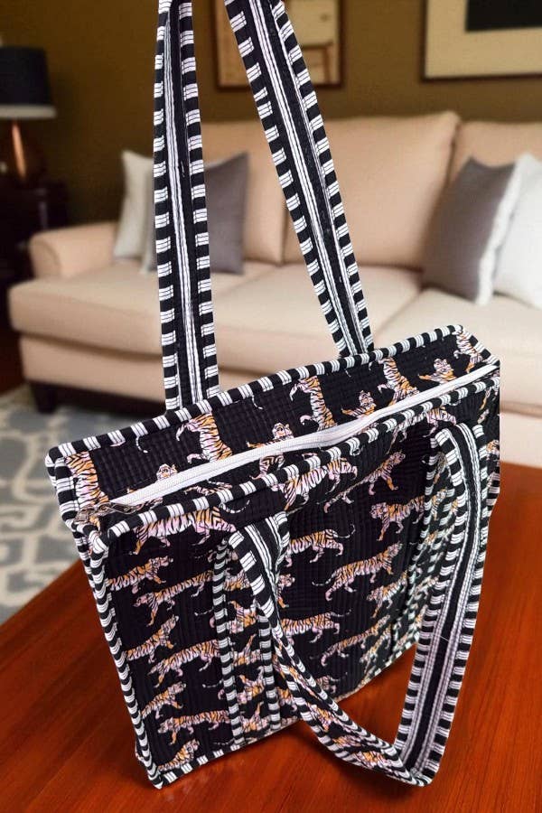 Couture Claws Tiger Print Tote Bag