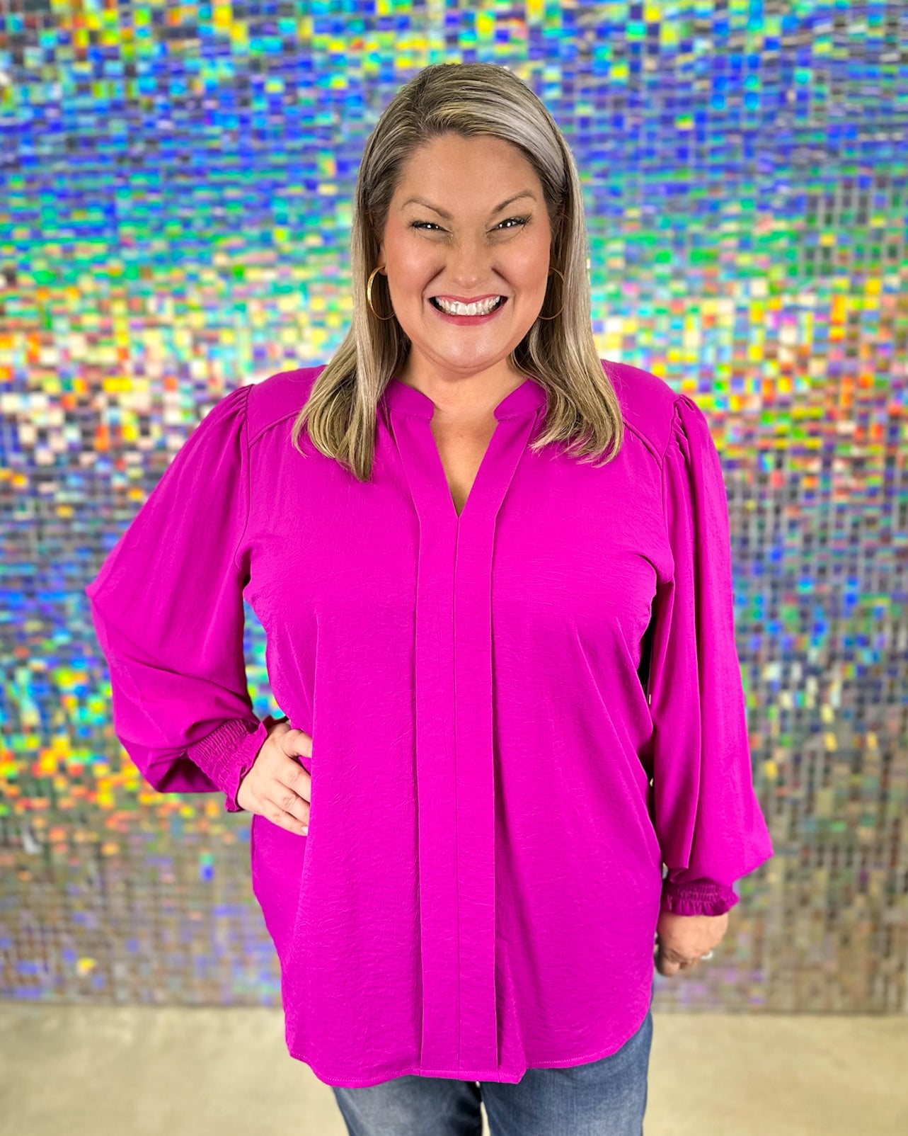 Kaylee Top - Magenta