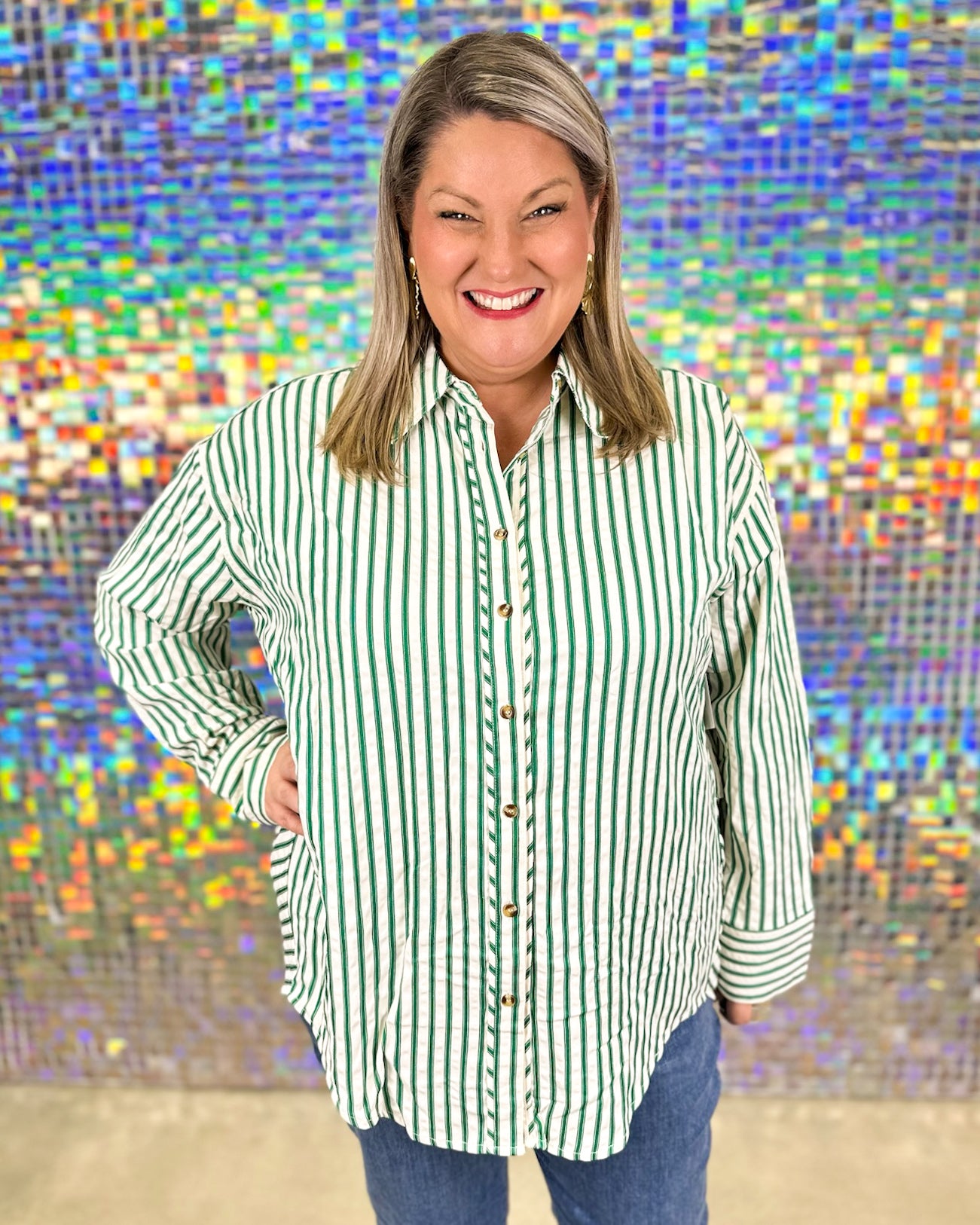 Boyfriend Top - Green