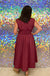 Entro Zip Me Up Dress - Merlot, burgundy, plus size, v-neck, zipper, midi, sleeveless, v-neck