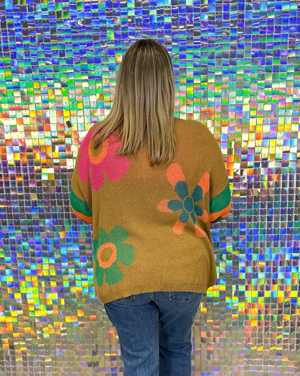Flower Child Sweater - Toffee