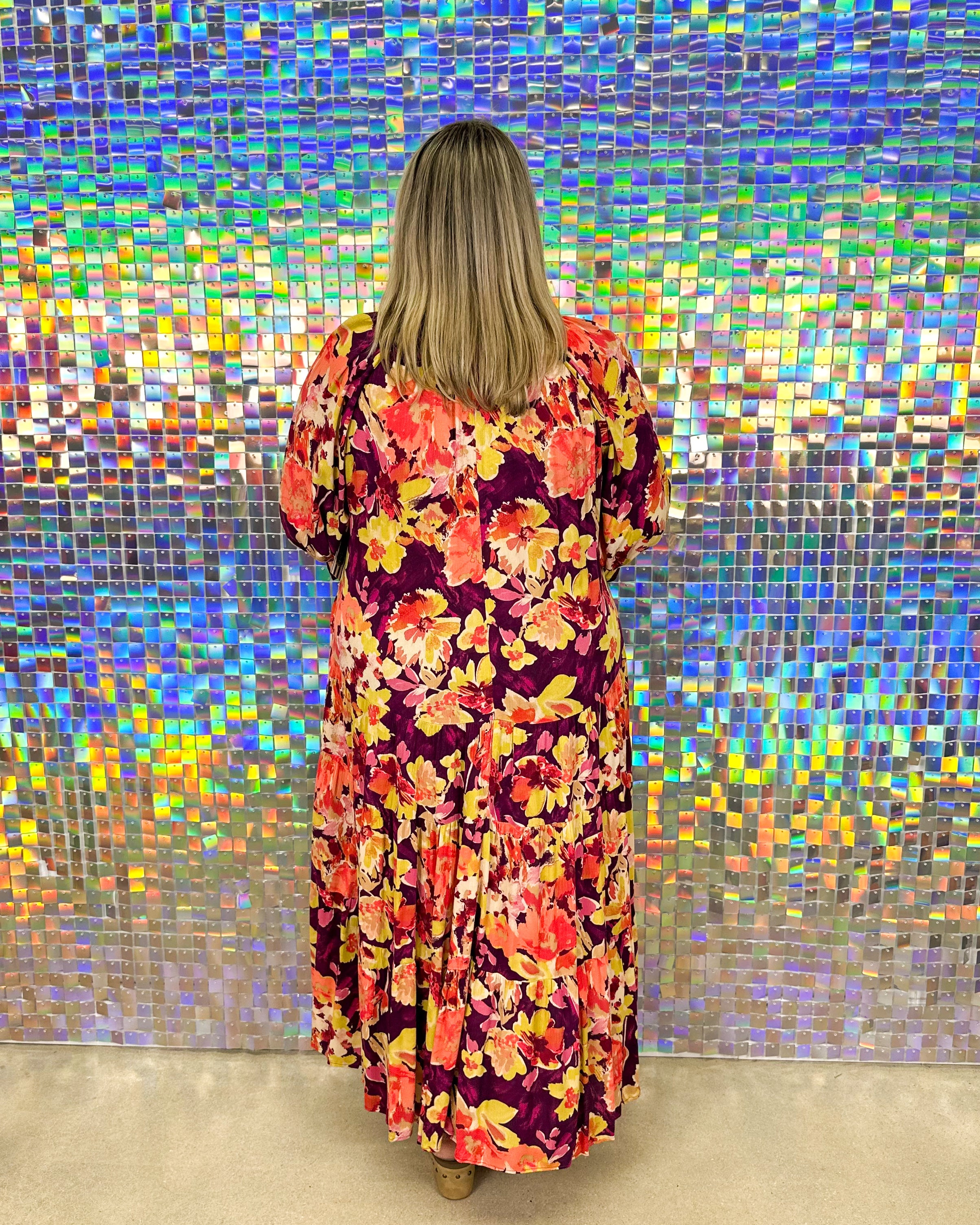 FINAL SALE- Meredith Maxi Dress - Wine Coral